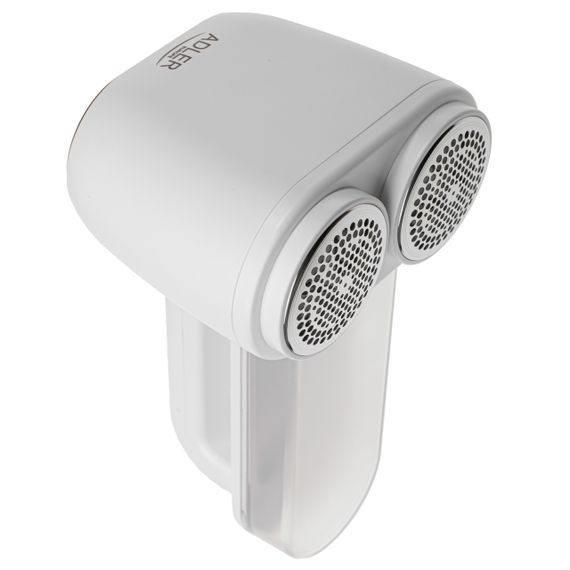 Машинка для удаления катышков Adler AD 9622 белая аккумуляторная с LCD дисплеем, двойная головка | Зображення 2