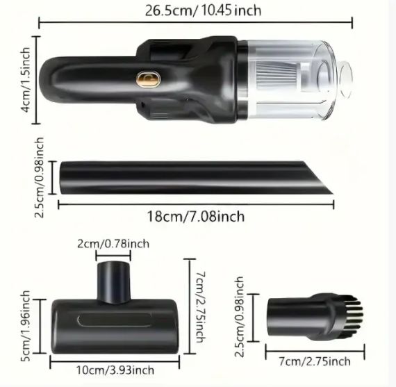 Автомобільний бездротовий пилосос Car vacuum cleaner AND XL-1452 | Зображення 1