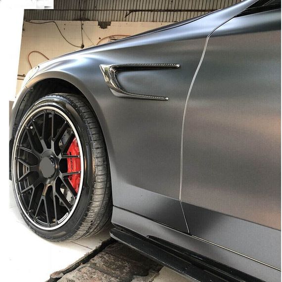 Карбоновые накладки на передние крылья (для Купе/Кабриолет C63 AMG 2015-2019) для Mercedes C-сlass W205 | Зображення 3