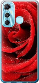 Чехол на Infinix Hot 11 Красная роза "529u-2762-17620"