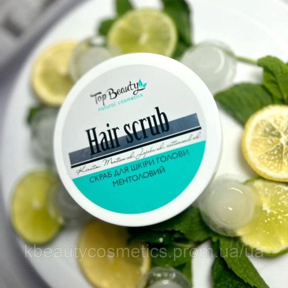 Скраб для шкіри голови з ментолом та олією м'яти Top Beauty | Зображення 2