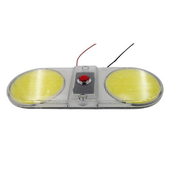 Ліхтар LED для освітлення салону з вимикачем 12В-80В 200х75х15 мм COB-діоди 96 шт | Зображення 1