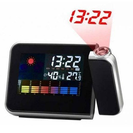 Годинник з датчиком температури і вологості, Настільний електронний годинник цифра AY-43 | Зображення 3
