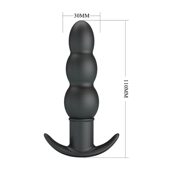 Анальний стимулятор з вібрацією PRETTY LOVE - Aeaeeas Vibrating Anal Plug, BI-040199 Sex Aura | Зображення 6