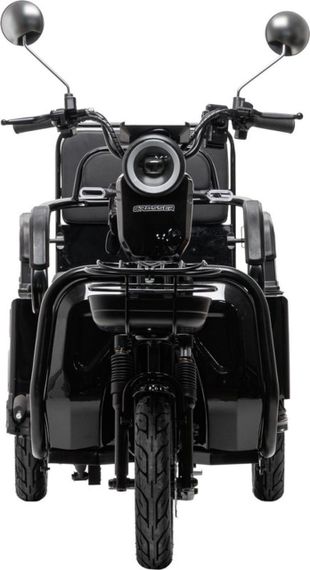 Электротрайк Crosser Transit TR-5 1500W 72V 24Ah, грузовой трехколесный электроскутер до 60 км, 3 места Чорний | Зображення 7