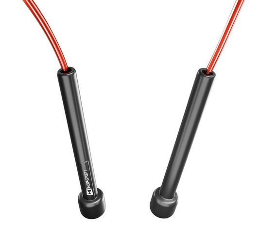 Скакалка Hop-Sport Crossfit NEW з пластиковими ручками HS-P025JR червона | Зображення 2