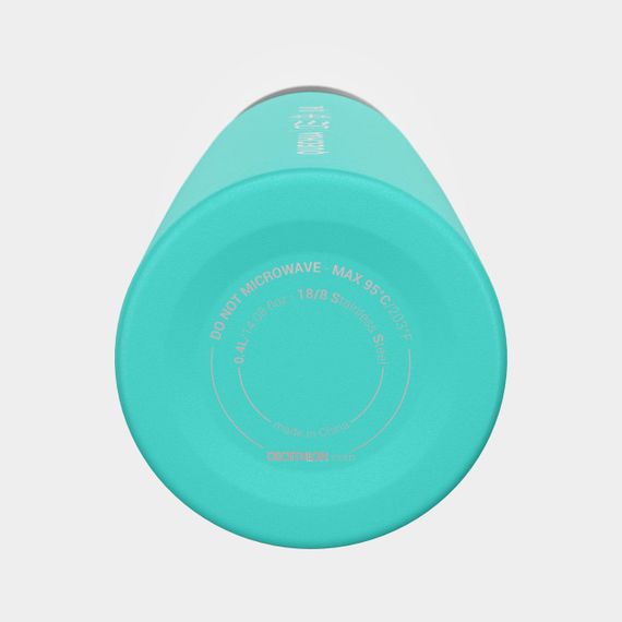 Термос з чашкою 0,4 л для туризму з неіржавної сталі бірюзовий - 400 мл | Зображення 8