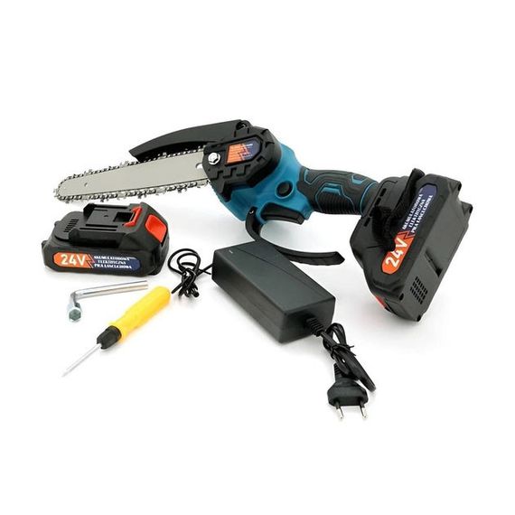 Електропили для дому 6"(15см), Електропили для саду, Краща акумуляторна ланцюгова пила, Міні пила | Зображення 3