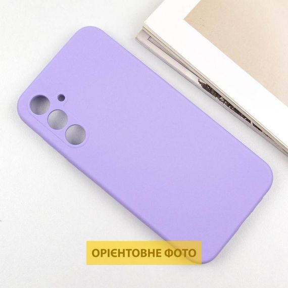 Чохол Silicone Cover Lakshmi Full Camera (AAA) для Samsung Galaxy S25 Edge Білий / White Бузковий / Dasheen | Зображення 4