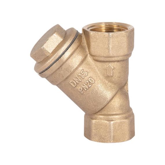 Фільтр косий Icma No50 грубого очищення 1/2" латунний