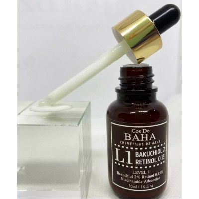 Сироватка для обличчя Cos De BAHA L1 Bakuchiol & Retinol Serum (30 ml) | Зображення 3