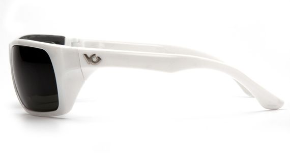 Очки защитные открытые Venture Gear Vallejo White (forest gray) Anti-Fog, серо-зеленые в белой оправе | Зображення 2