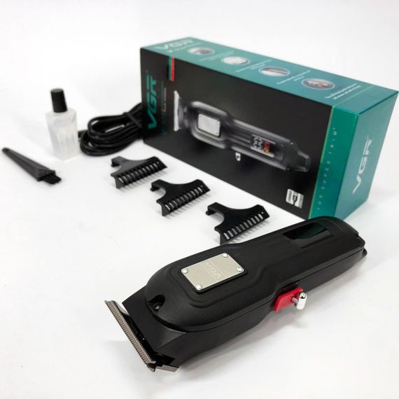 Многофункциональная аккумуляторная машинка для стрижки VGR V-918, Водонепроницаемый триммер для стрижки GU-58 | Зображення 7