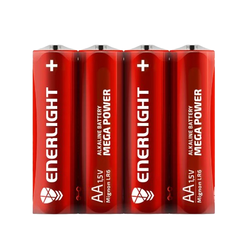 Батарейка лужна AA/LR6 (пл-4шт) Enerlight Mega Power