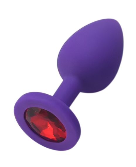 Силіконова анальна пробка із кристалом SKN KSIL-09S ( розмір S ) sexstyle