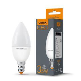 Світлодіодна лампа VIDEX  C37e 3.5W E14 3000K