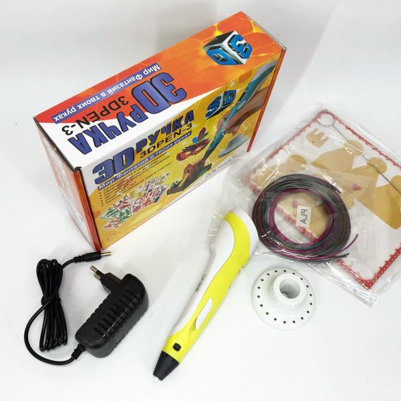 3d ручка на акумуляторі 3D ручка Smart 3D Pen 2 желтая, Дитяча 3d 3d ручка, IS-705 3D ручка | Зображення 1