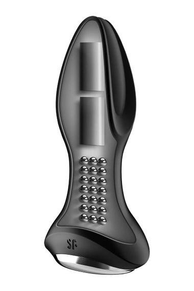 Анальна смарт вібропробка із перлинним масажем Satisfyer Rotator Plug 2+, Чорний | Зображення 2