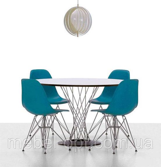 Стілець Eames DSR Chair червоний пластик, хромовані ноги, дизайн Charles & Ray Eames | Зображення 8