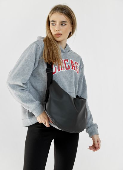 Сумка жіноча Sambag HOBO BAG-GLOVE Чорна 28 х 58 х 4 см (53400001) | Зображення 5