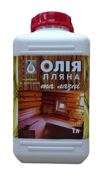 Масло льняное для сауны и бани LISSOL 1 л