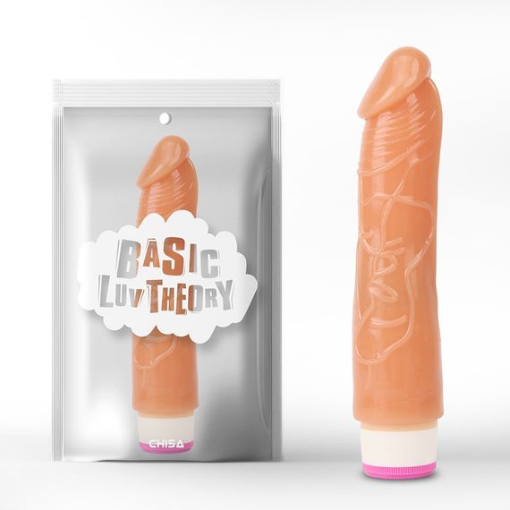 Вібратор реалістичний мультишвидкісний Chisa Basic Luv Theory, бежевий Sex Aura | Зображення 1