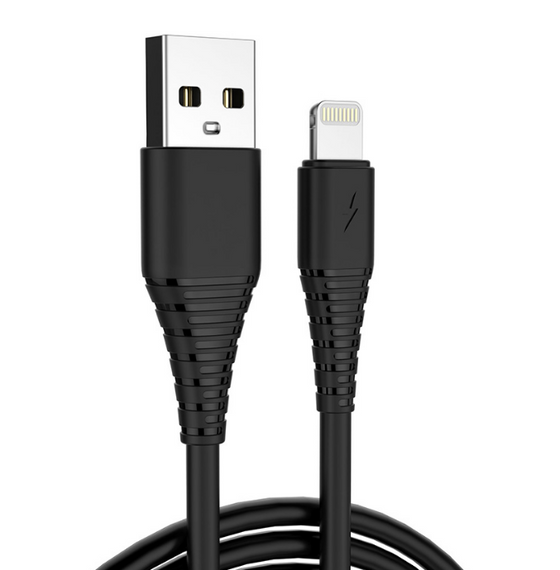 Кабель USB Lightning ColorWay CW-CBUL024-BK 2,4A 1м чорний | Зображення 1