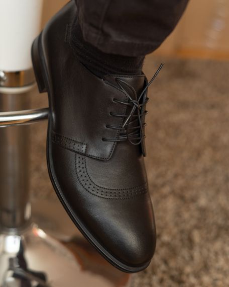 Стильне чорне взуття туфлі 44 розмір | Зображення 5