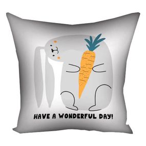 Подушка габардинова з принтом Have a wonderful day! 40x40 (4P_23NY047)