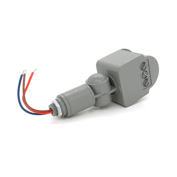 Датчик руху, відстань макс. 12м, 220V макс. навантаження 100Вт, Silver | Зображення 1