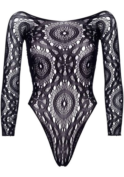 Эротическое боди-бодистокинг Leg Avenue Snap crotch thong back teddy Black M/L sexstyle | Зображення 2