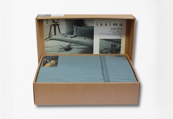 Постільна білизна Issimo Drope Poplin 200 х 220 см Teal Green | Зображення 5