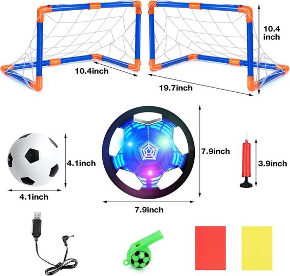 Дитячий футбольний набір Lenbest Kids – повітряний м’яч із воротами, картками та свистком | Зображення 2