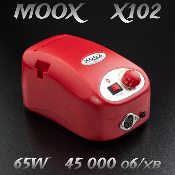 Красный фрезер Moox X102 45тис. об/мин, 65W для маникюра и педикюра | Зображення 2