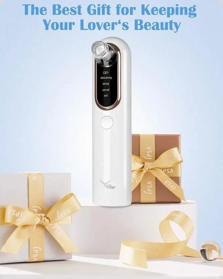 Очисник пор вакуумний Blackhead Remover Y002 Апарат для видалення чорних цяток із 4 режимами та 4 насадками | Зображення 1