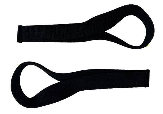 Лямки атлетичні EasyFit Delta Long для тягової тяги чорні (EF-0050) | Зображення 3