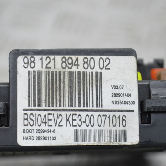 Блок запобіжників BSI 1.6 HDI Peugeot Partner Блок управління Пежо Партнер 9812189480 BSI04EV2 | Зображення 1