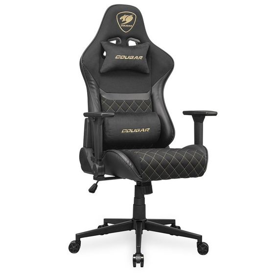 Крісло ігрове Armor One V2 Gold F, чорний з золотим | Зображення 1