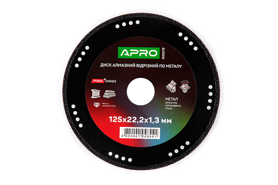 Диск алмазний для металу 125х1.3х22.2 APRO 8300761