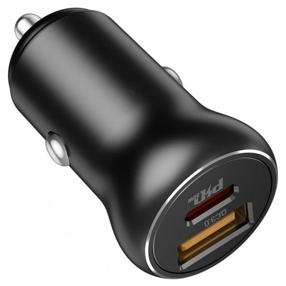 Автомобільний зарядний пристрій XPRO NZ5 PD30W+QC3.0 чорний (23344-01) | Зображення 2