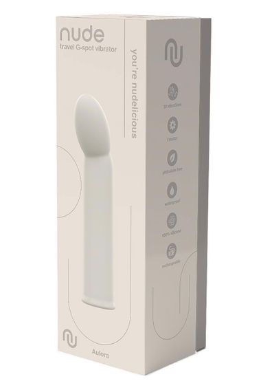 Вібратор Dream Toys Nude Aulora для точки G, сірий Sex Aura | Зображення 4