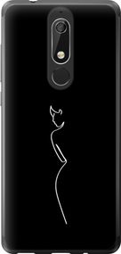 Чехол на Nokia 5.1 Силуэт1 "4590u-1529-17620"