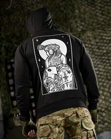 Тактична худі MAKLIN Girl чорна ДЛ7047