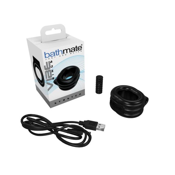 Эрекционное виброкольцо Bathmate Vibe Ring Stretch, широкое, может быть ограничителем sexstyle | Зображення 3