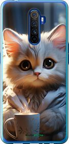 Чохол на Realme X2 Pro Білий кіт "5646t-1866-2448"