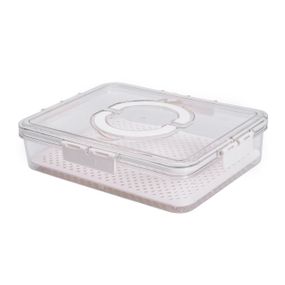 Контейнер для еды с ручкой 31х24х7 см пластиковый пищевой контейнер 2.5 л HP-27-10