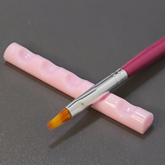 Рожева підставка для пензликів (вузька)