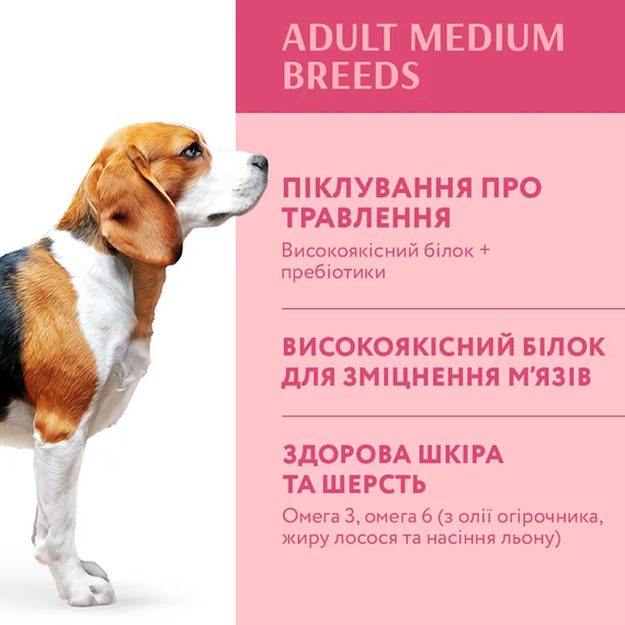 Сухий корм Optimeal Adult для дорослих собак середньої породи, індичка 4 кг | Зображення 2