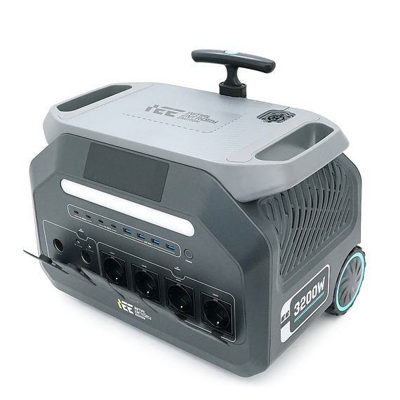 Портативна зарядна станція Singo3000, 3200W/2048Wh LiFePO₄, MPPT 1000W max, 2xDC5521-12V-8A, CarPort-12V-10A, 4xAC230V, | Зображення 1