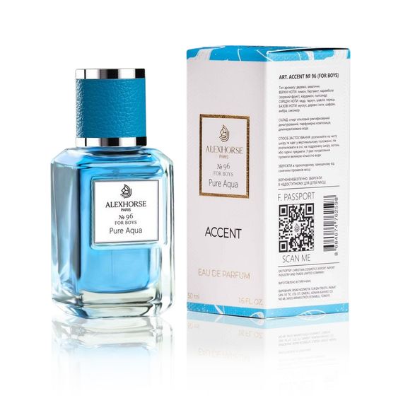 Парфумована вода для хлопчиків Alex Horse Pure Aqua ACCENT  50 ml AA-096